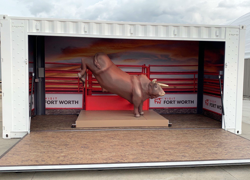 Fort Worth Bull Box Pop Container