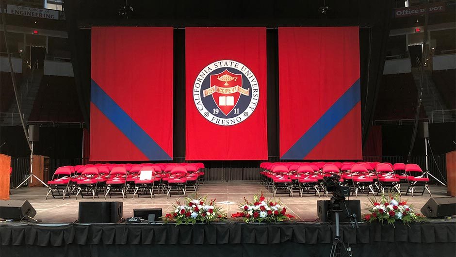 Fresno State University Backdrops 216x132 Display Knit Fabric