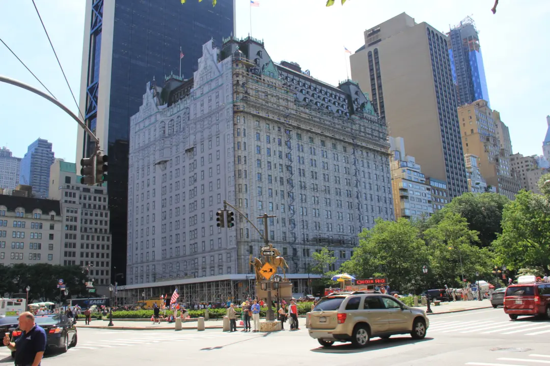 The Plaza Hotel Mesh Scaffolding Wrap