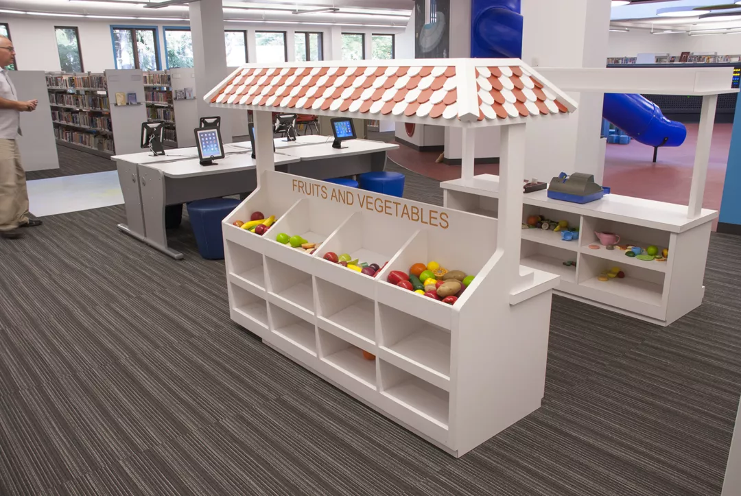 Wooden Toy Food Stand | Library Play Area Structures