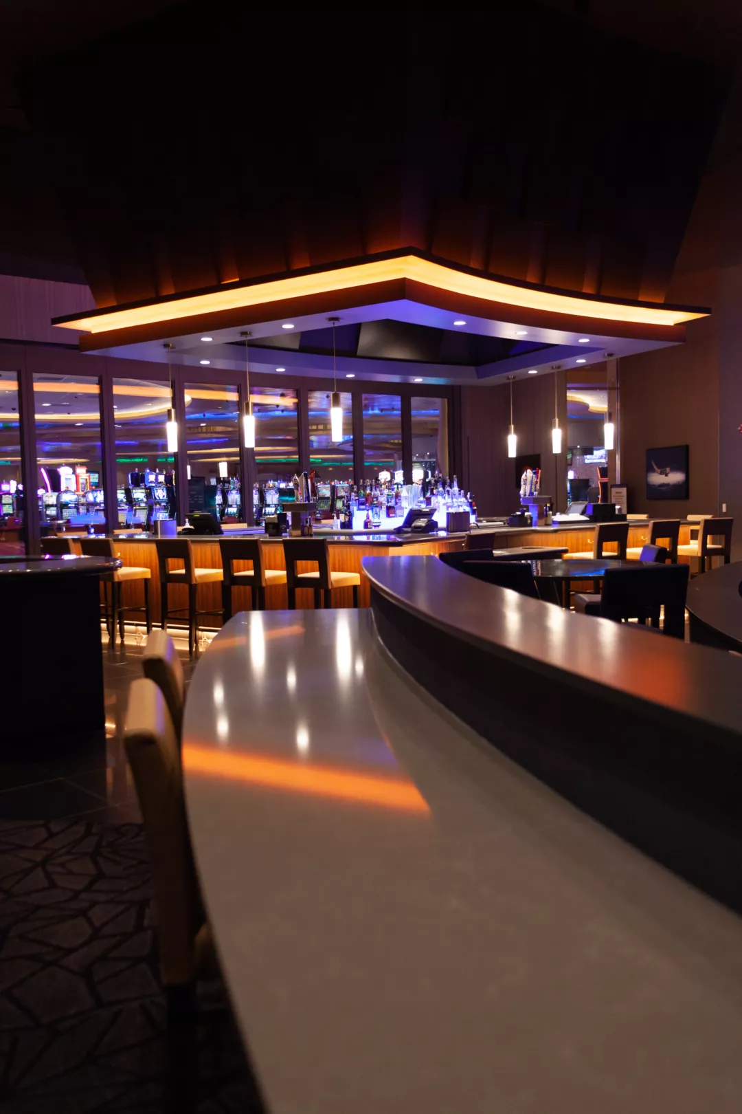 Victories Lounge Quartz Bar Countertops | Britten Custom Fabrication