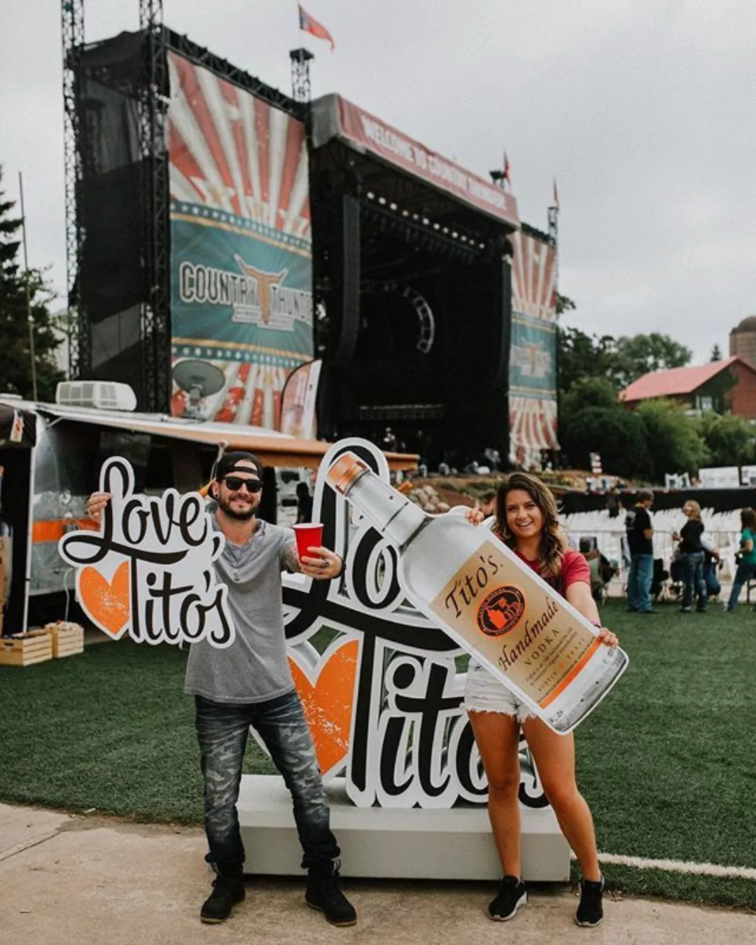 Custom 3-D Foam Sculptures for Sponsorship Products at a Music Festival