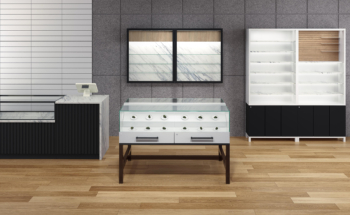 Britten Woodworks Retail Fixures Render | Custom Retail Displays