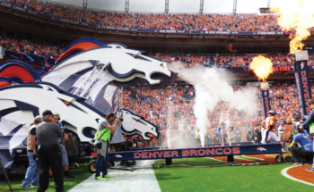 Denver Broncos Foam3 D Entrance with Smoke