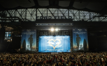 Kenny Chesney Fabric Backdrop at Ford Field