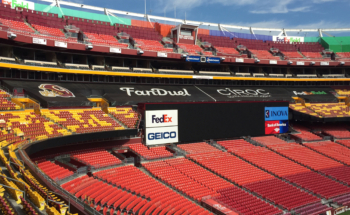 Washington Redskins Fed Ex Field Seat Kills Mesh West End Zone 1