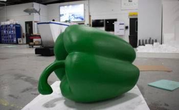 Large Foam Replica of a Green Bell Pepper | Huge Props