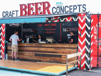 Shipping Container Brewery | 3D Letters for Retail Storefront