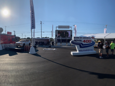 Bank of America Event Activation | Event Truss, Flag Banners, Foam3D Logo Sculpture