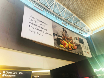 Wide Hanging Banner | Airport Banner Advertisements