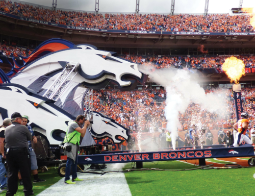 Denver Broncos Foam3 D Entrance with Smoke and Fire
