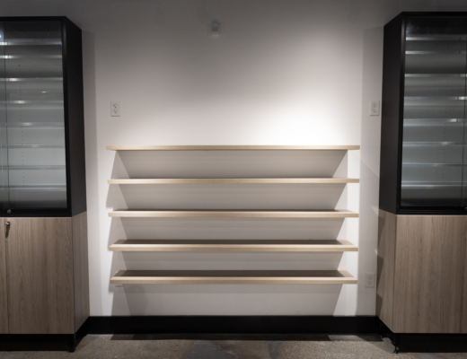 Floating Wooden Shelves for Product Display | Custom Display Shelves