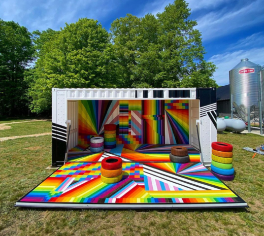 Custom Decal BoxPop Shopping Container | Unique Pride Installations