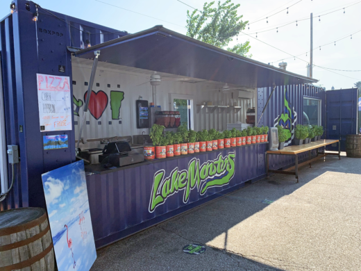 Custom Shipping Container with Bar and Awning | Custom Branded Shipping Container