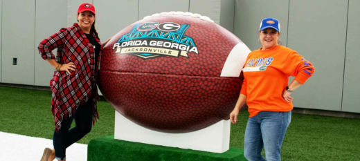 Large Custom Foam3D Football for Florida Georgia Football Game