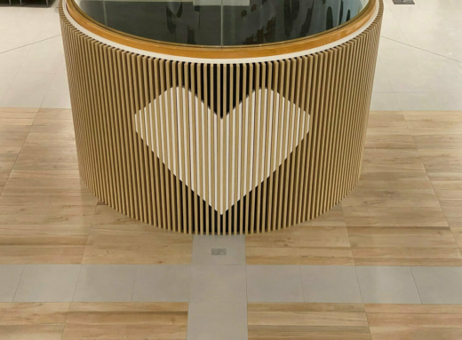 Custom Rounded Slat Wall | CVS Custom Signage