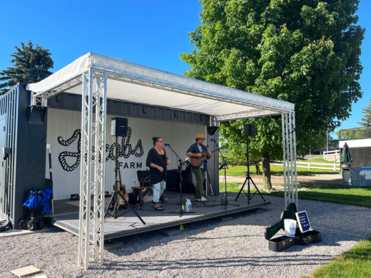 Easy Setup Stage for Events | BoxPop with Truss and Decal