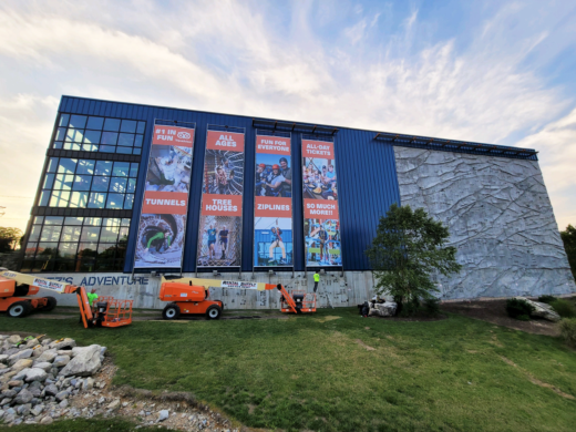 Outdoor Wall Banners | BanerRail System