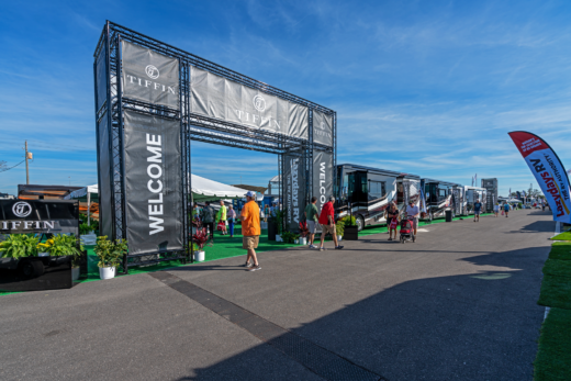 Custom Welcome Gate for Events | Truss Signage