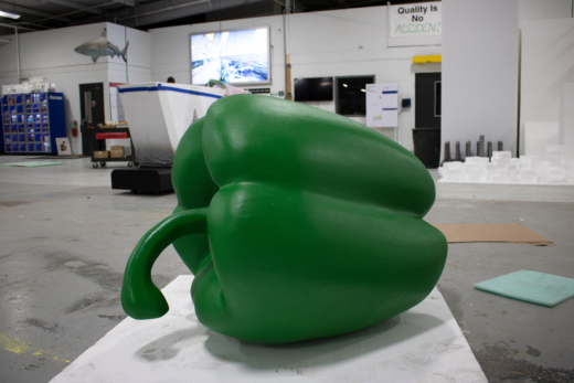 Large Foam Replica of a Green Bell Pepper | Huge Props