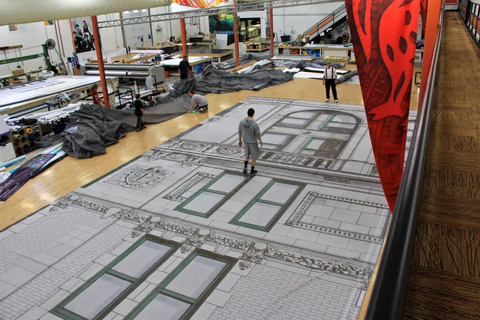 Britten Building Wrap Plaza Hotel NYC | Building Wrap Fabrication