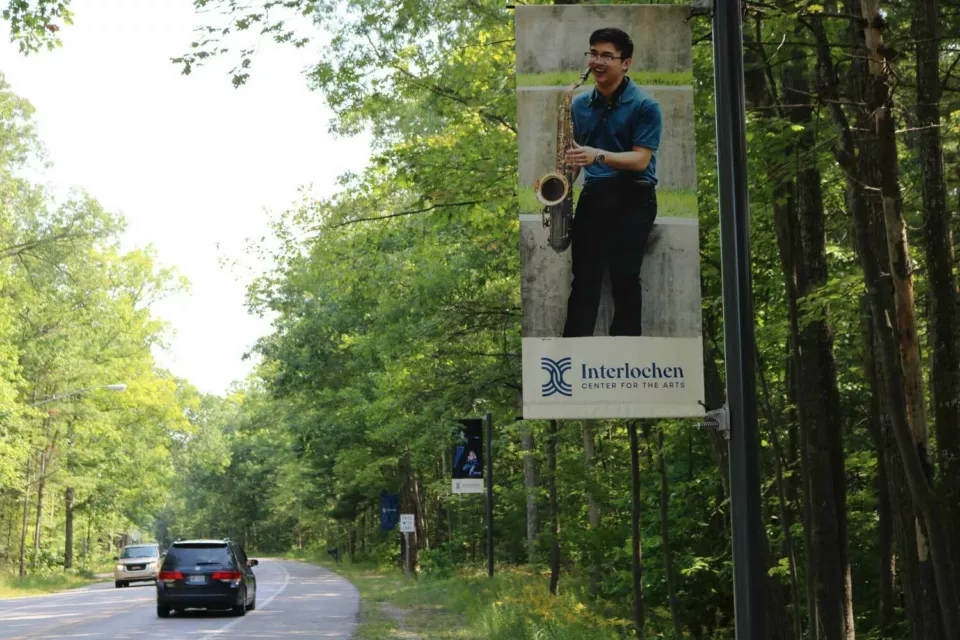 Interlochen Roadside Pole Banners | Britten BannerSaver Brackets