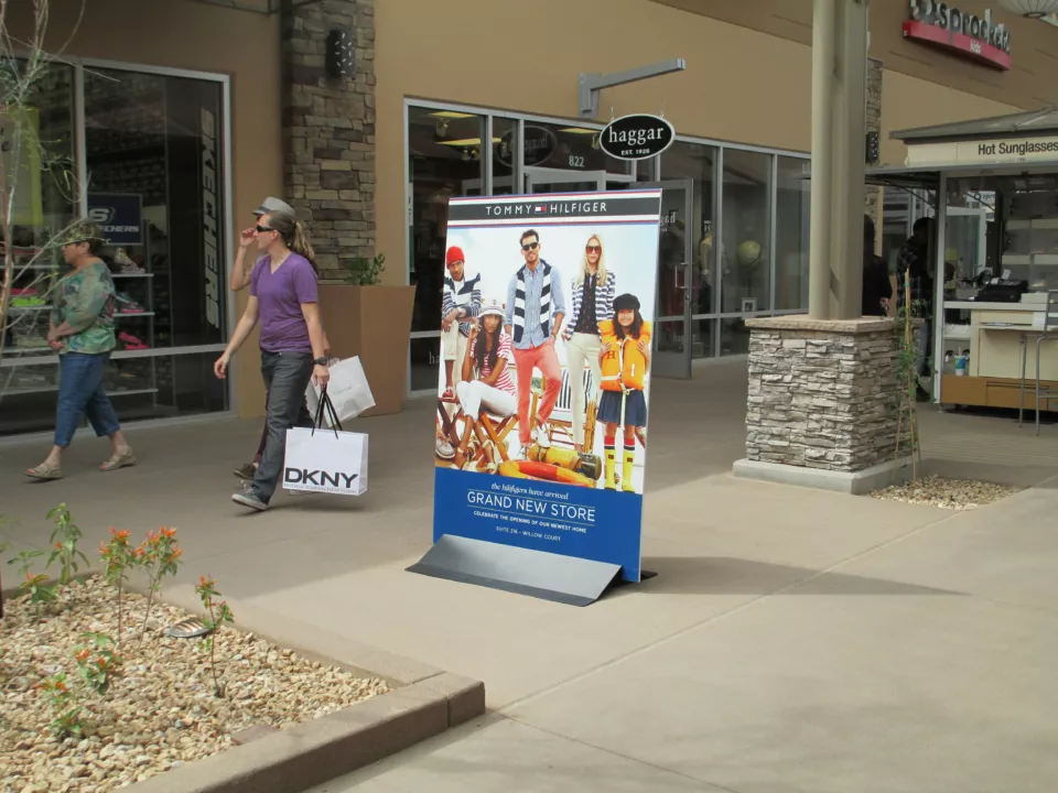 Business Banner Display | Free Standing Storefront Display
