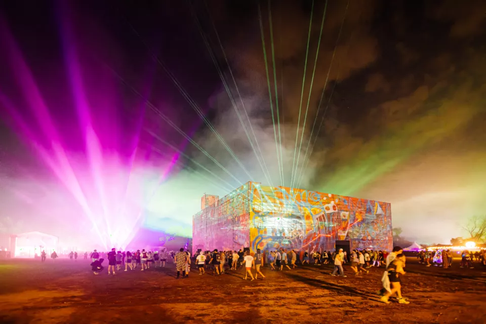 Giant Mesh Wrap | Mesh Banners for Music Festival