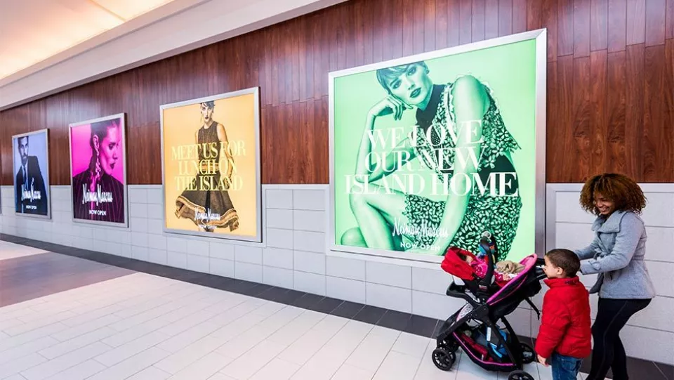 BriteWall Backlit Banner | Mall Banners in Frames