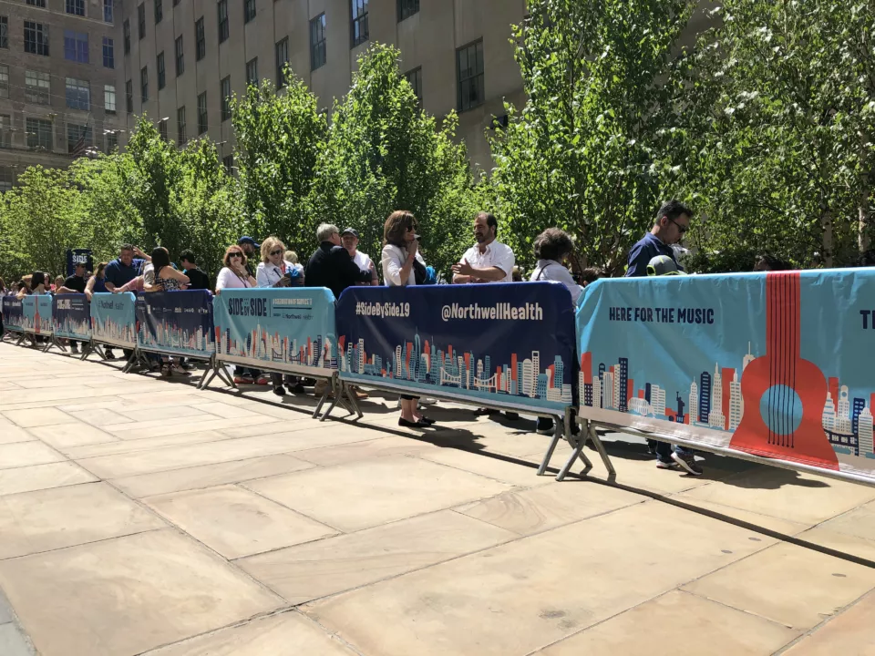 Branded Barricades for Events | Banner Covers for Event Barricades