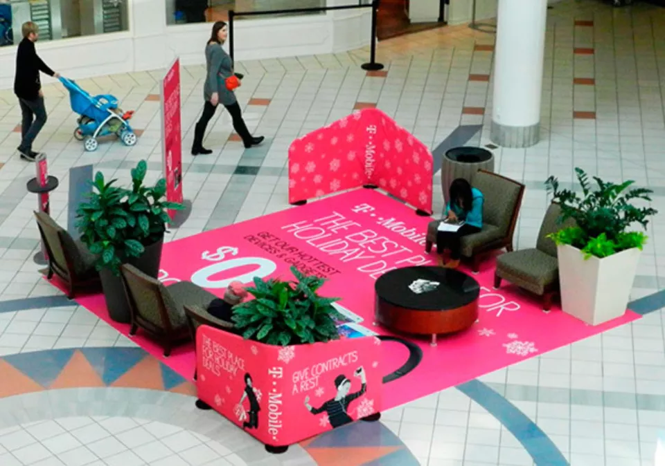 T Mobile Recharge Lounge | Temporary Mall Lounge