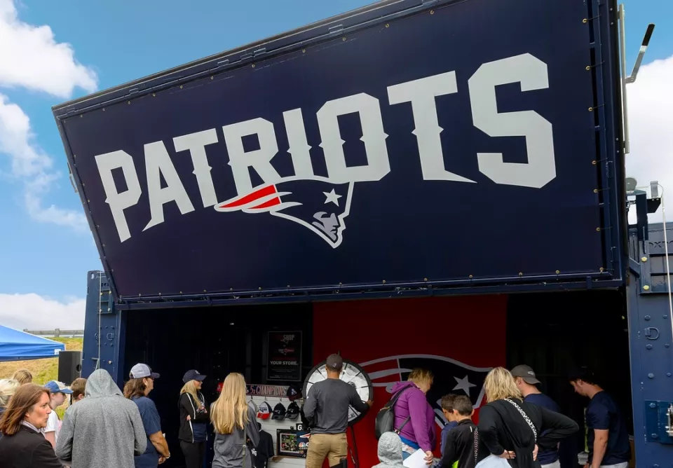 Box Pop New England Patriots Fan Zone Event Container