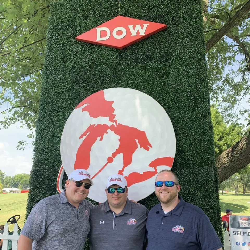 Dow GLBI Monument Sign | Custom Shaped Signage