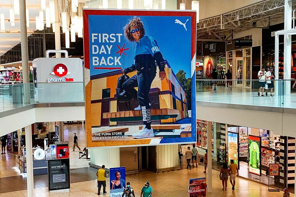 Large Hanging Banner | Hanging Advertisement for Mall