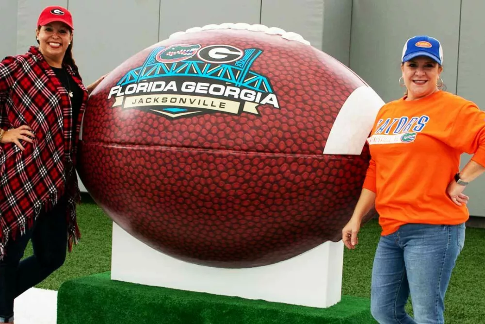 Large Custom Foam3D Football for Florida Georgia Football Game