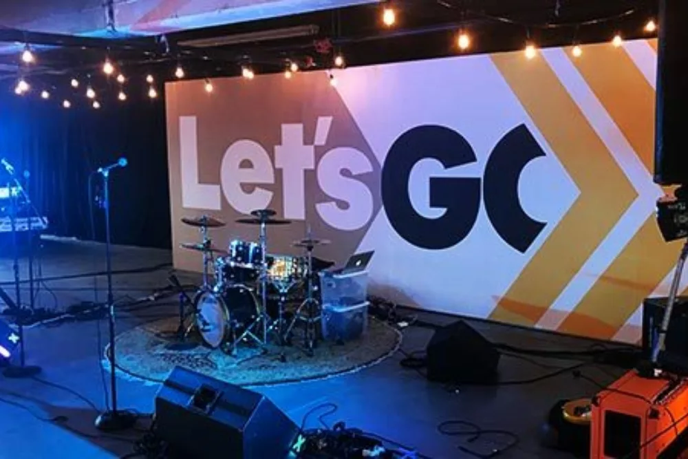 Stage Backdrop for Band | Large Scale Banner Printing