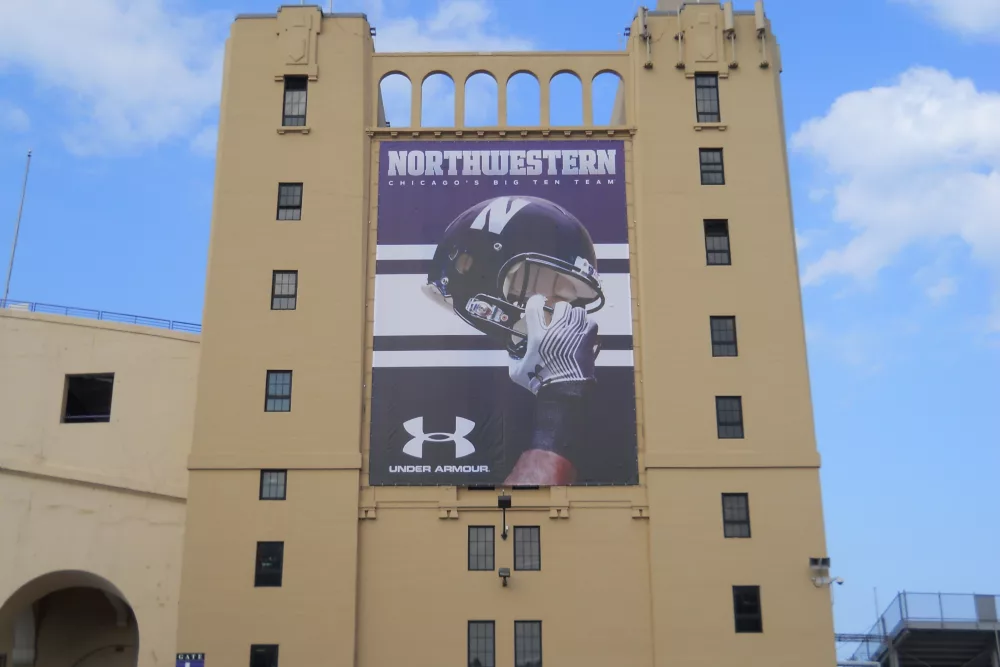 Large University Banner | Building Side Advertisement