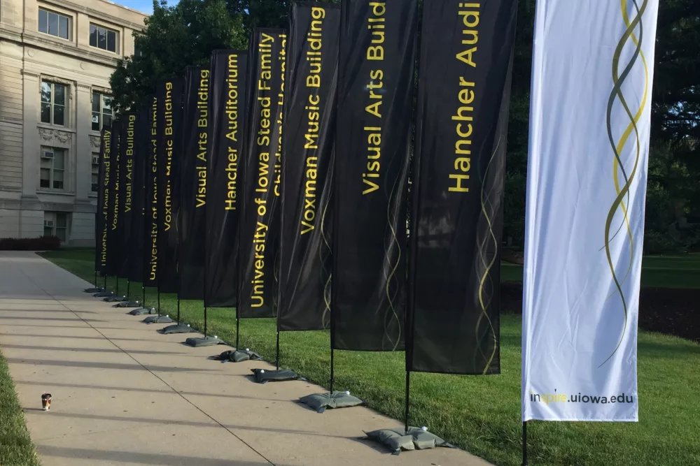 University of Iowa Campus Signage | Flag Signs
