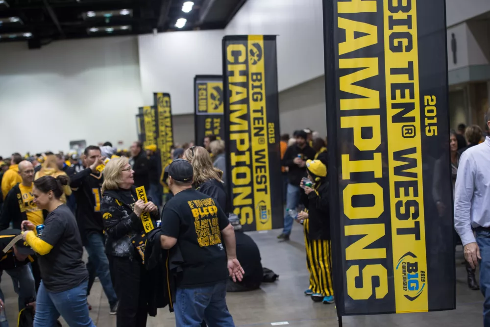 University of Iowa BIG10 Champions | Rectangular Flag Signs