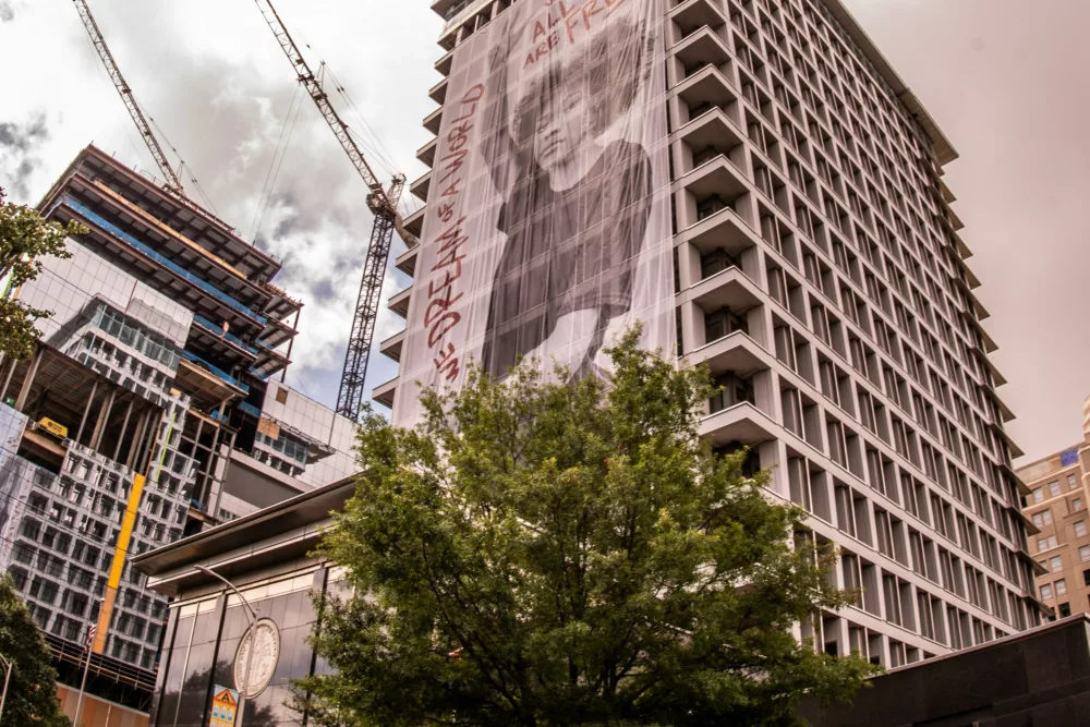 Urban City Building Wrap | Large Format Advertising