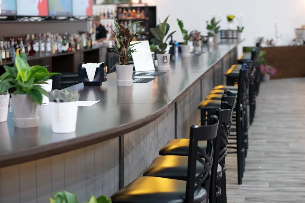 Wooden Bar Counter | Branded Environments