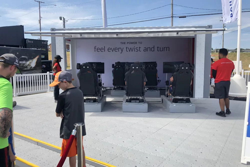 Custom Installation | Driving Simulations for Outdoor Event