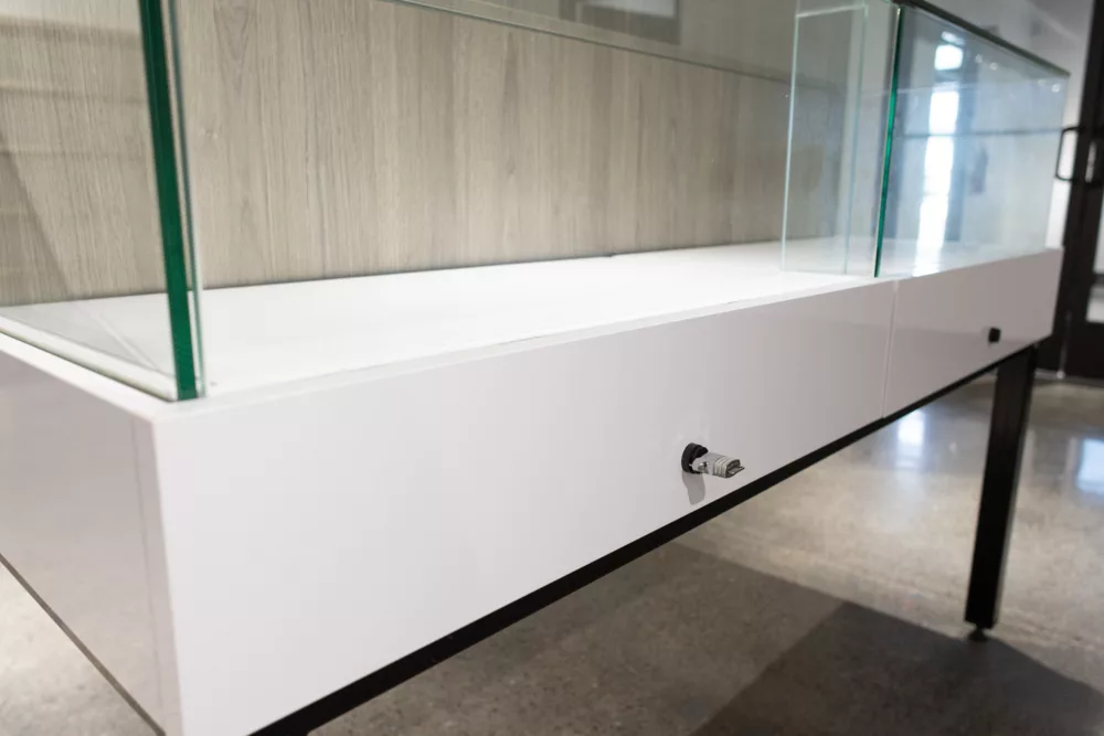 Modern Glass Display Cabinet | Display Table for Retail