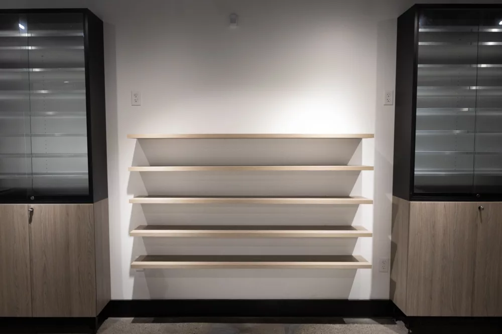 Floating Wooden Shelves for Product Display | Custom Display Shelves