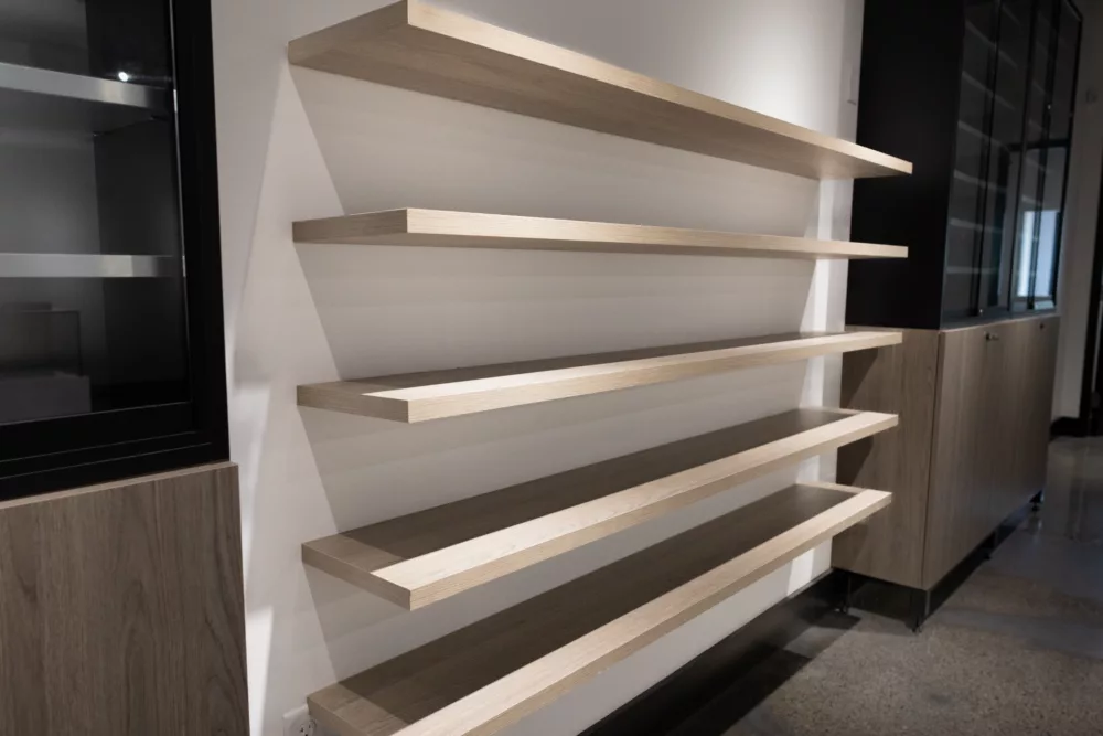 Floating Wooden Shelves | Mounted Display Fixtures
