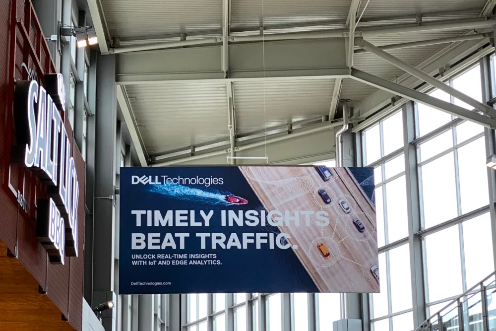 Borderless Hanging Banner | Large Scale Banners for Airports