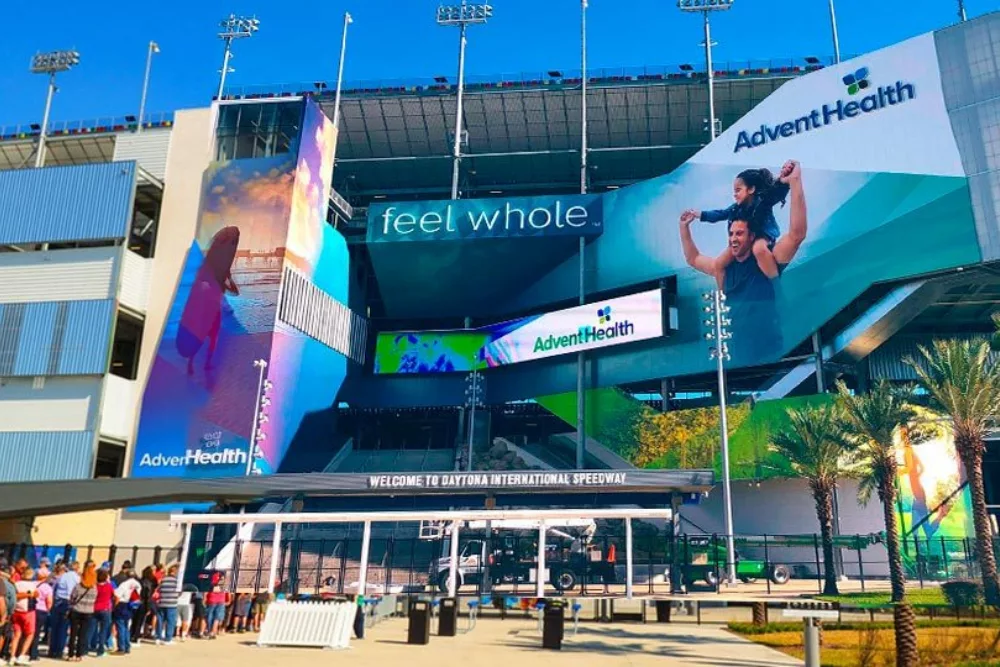 Large Format Printing for Stadium | Custom Shaped Large Signage