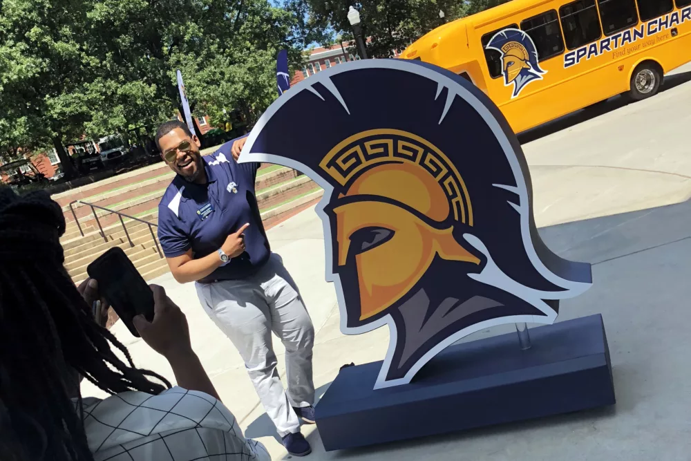 University Logo Selfie Sign | Custom Foam Fabrication