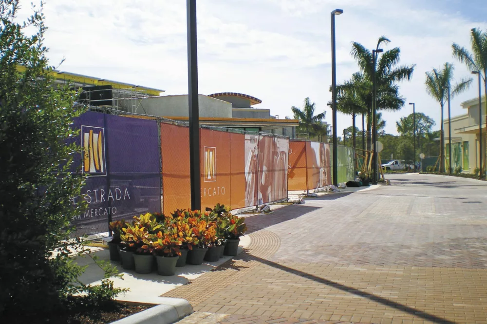 Fence Scrim for Construction | Fence Banner with Logo