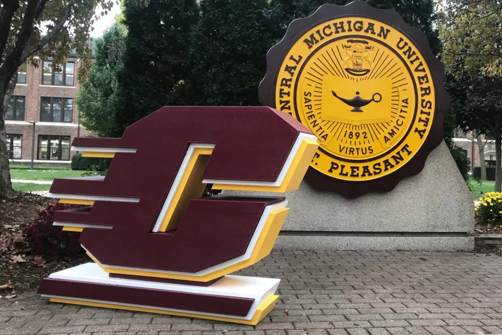 University Logo Statue | Giant Letter for Universities